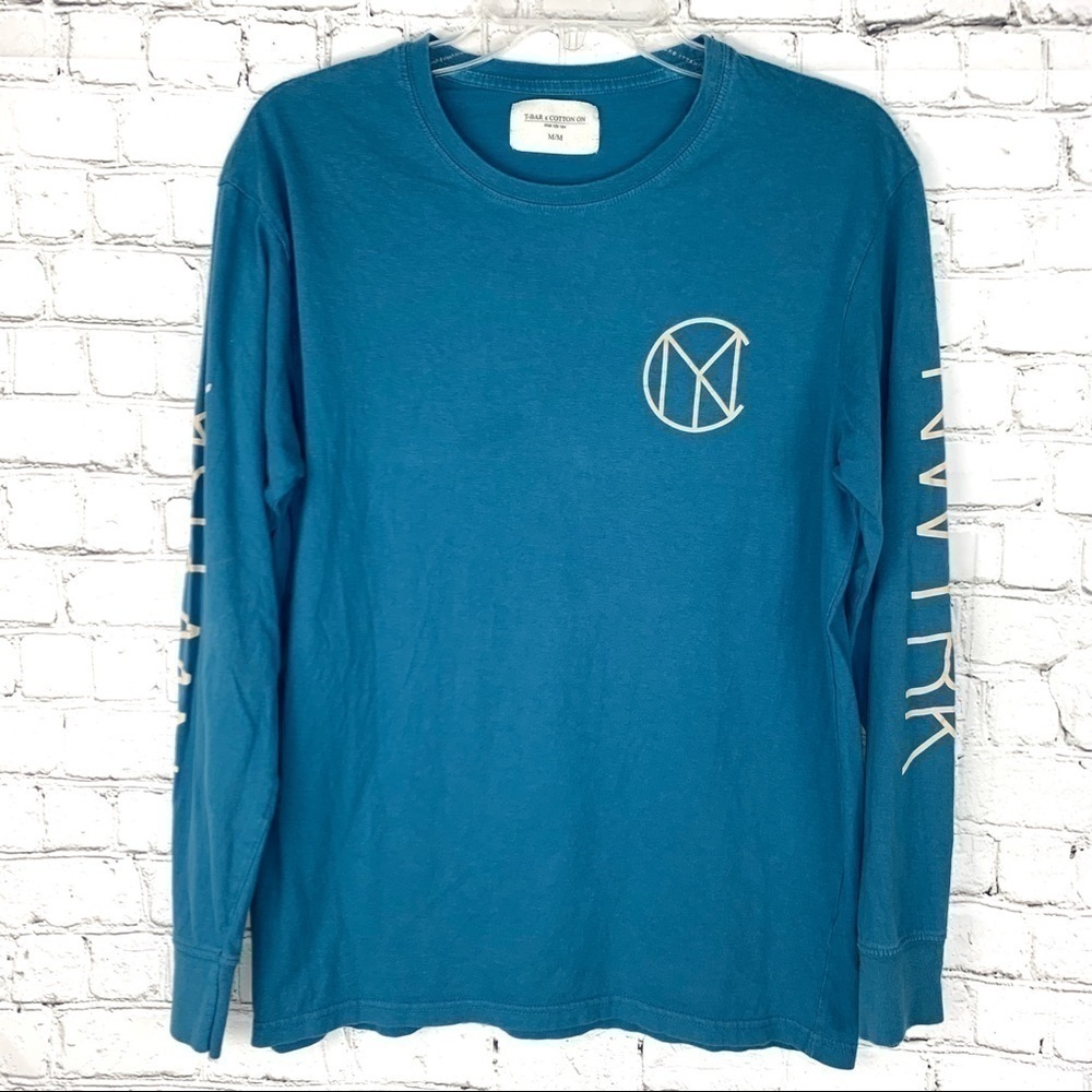 𝅺euc-t-barx COTTON ON Long Sleeve, New York, Graphic, Round Neck, Soft T- Shirt